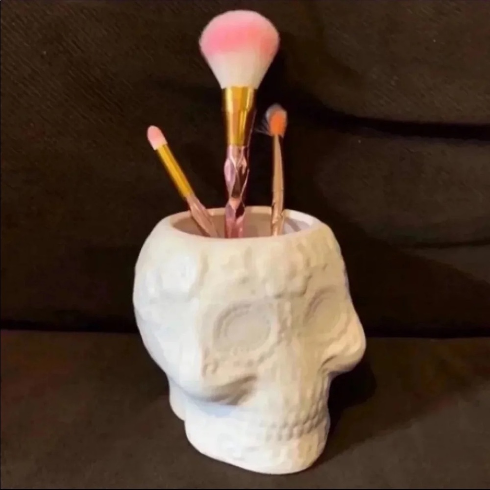 Sugar Skull Make up Brush Holder